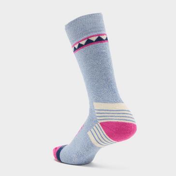Blue Sealskinz Men's Kimberley Bamboo Mid-Length Hiking Socks