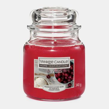 Red Yankee candle Cherry Vanilla Medium Jar