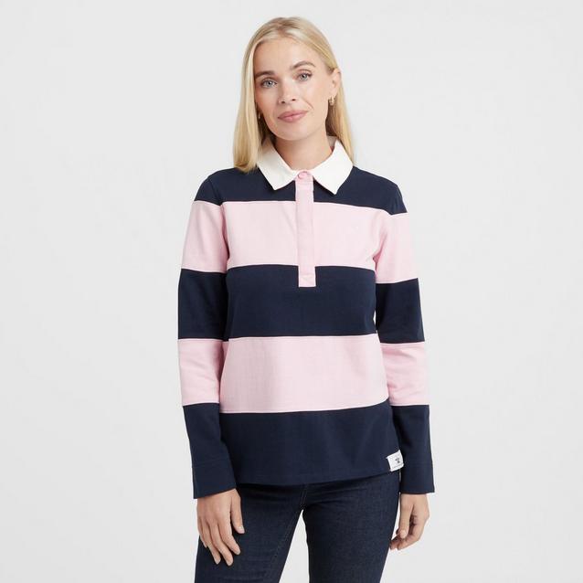 Crew clothing Women's Long Sleeve Stripe Rugby Shirt Millets