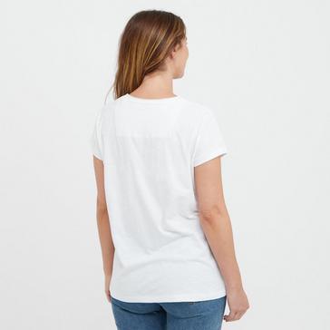 White Weird Fish Women’s Fly Free Slub Graphic T-Shirt