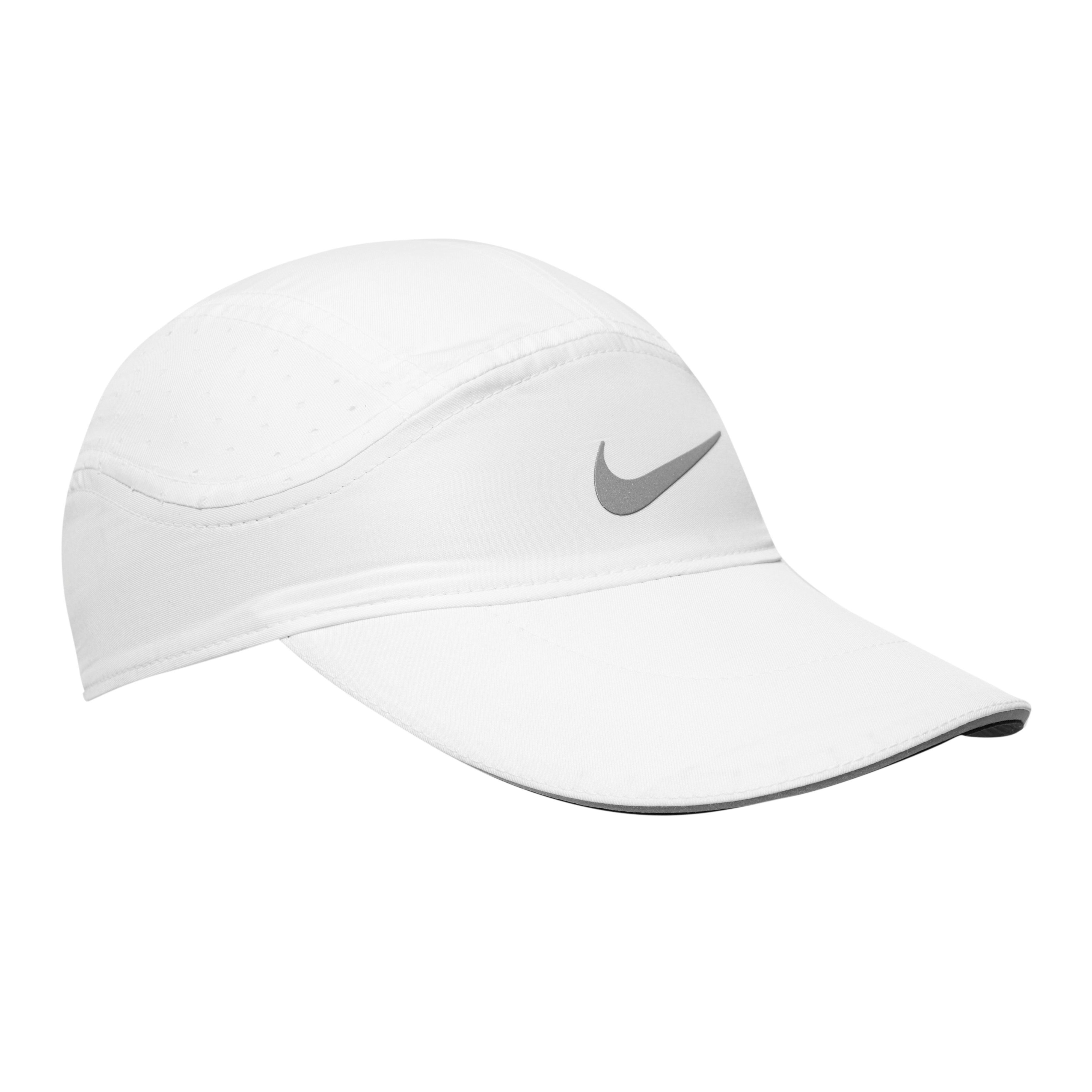 white nike running hat