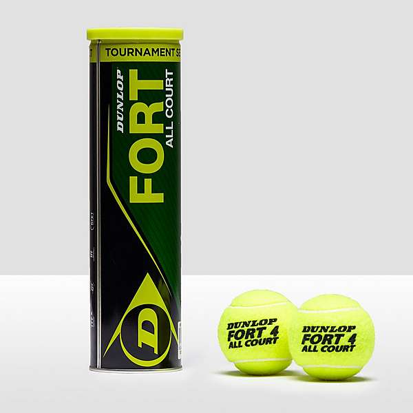 Dunlop FORT ALL COURT TENNIS BALLS - 4 BALL CAN
