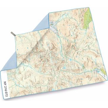 Clear LIFEVENTURE Scafell Pike Map Trek Towel