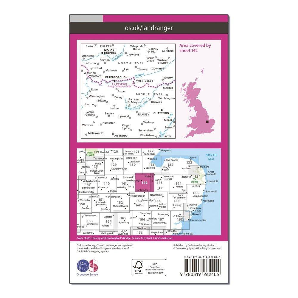 Ordnance Survey LR 142 Peterborough Map With Digital Version Review