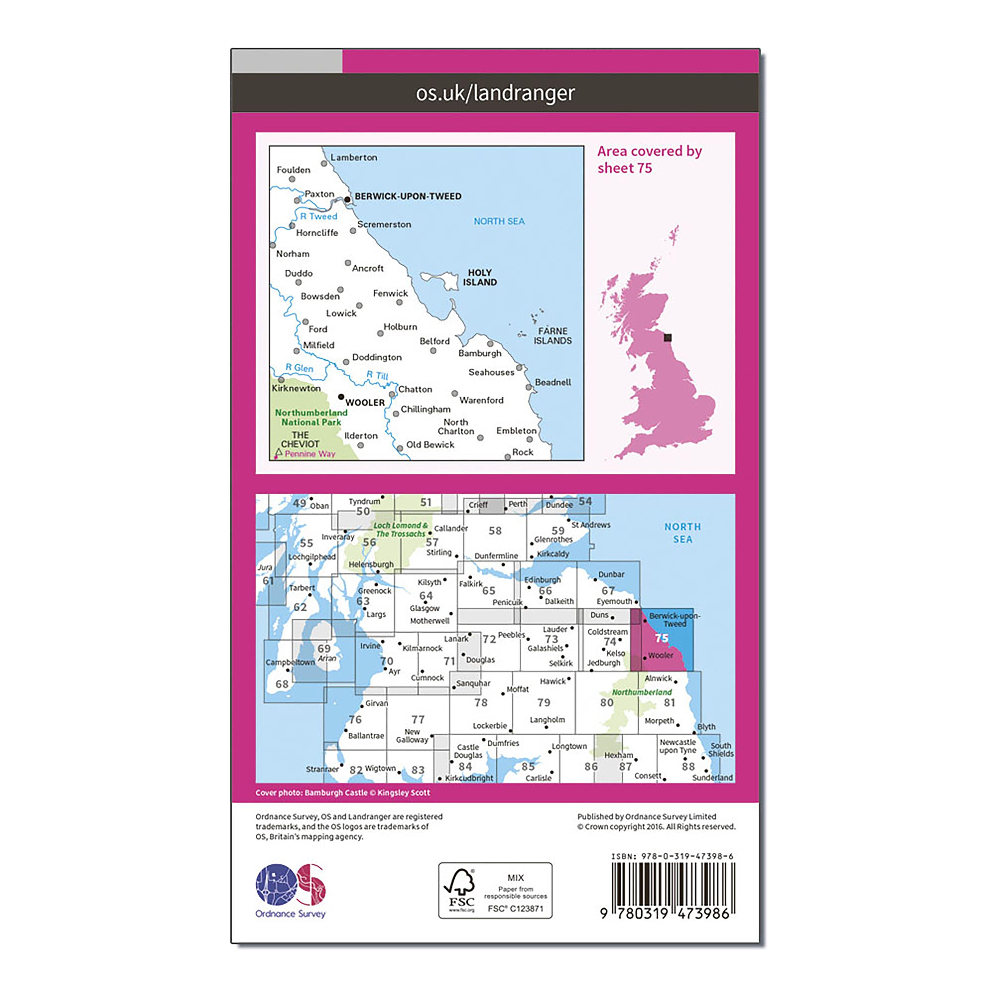 Ordnance Survey Landranger Active 75 Berwick-upon-Tweed Map With Digital Version Review