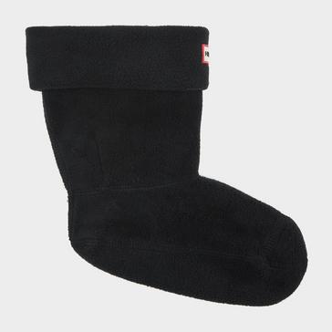 Black Hunter Recycled Fleece Cuff Short Boot Socks