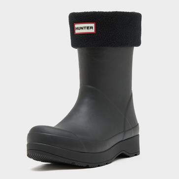 Black Hunter Recycled Fleece Cuff Short Boot Socks