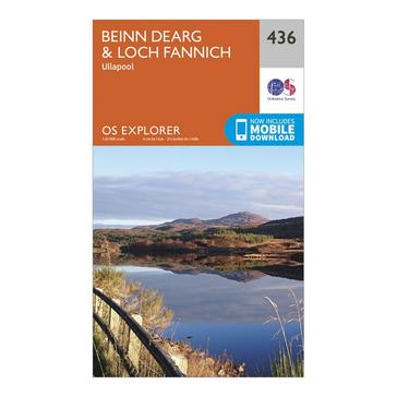 Orange Ordnance Survey Explorer 436 An Teallach  Slioch Map With Digital Version