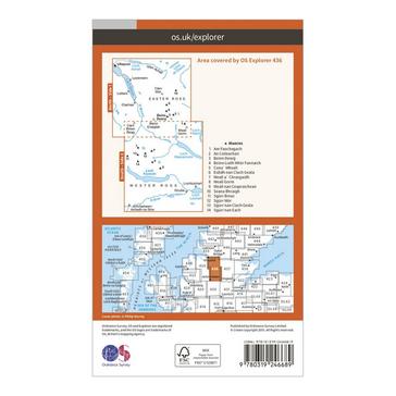 Orange Ordnance Survey Explorer 436 An Teallach  Slioch Map With Digital Version