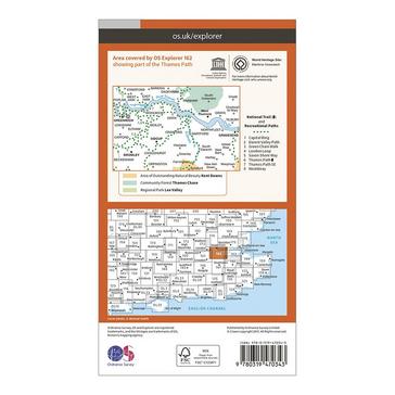 Orange Ordnance Survey Explorer Active 162 Greenwich  Gravesend Map With Digital Version