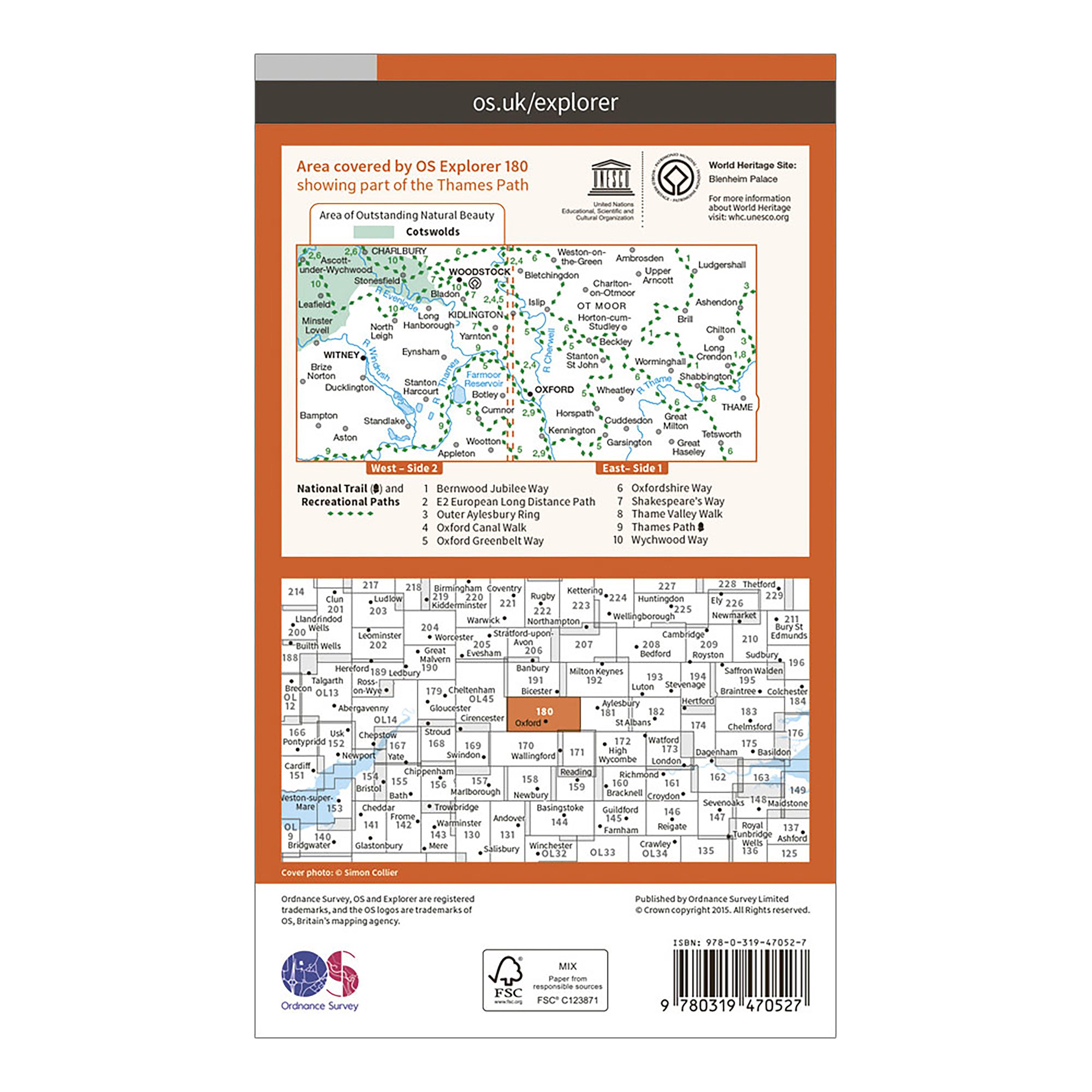 Ordnance Survey Explorer Active 180 Oxford, Witney & Woodstock Map With Digital Version Review