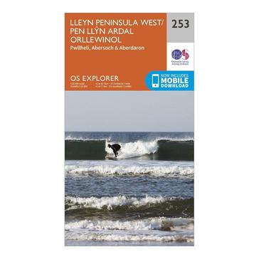 Orange Ordnance Survey Explorer 253 Lleyn Peninsula West Map With Digital Version
