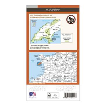 Orange Ordnance Survey Explorer 253 Lleyn Peninsula West Map With Digital Version