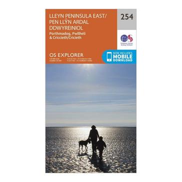 Orange Ordnance Survey Explorer 254 Lleyn Peninsula East Map With Digital Version