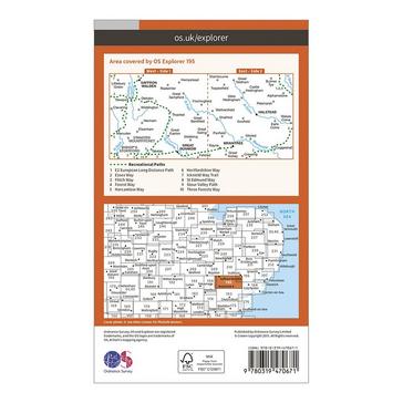 Orange Ordnance Survey Explorer Active 195 Braintree & Saffron Walden Map With Digital Version