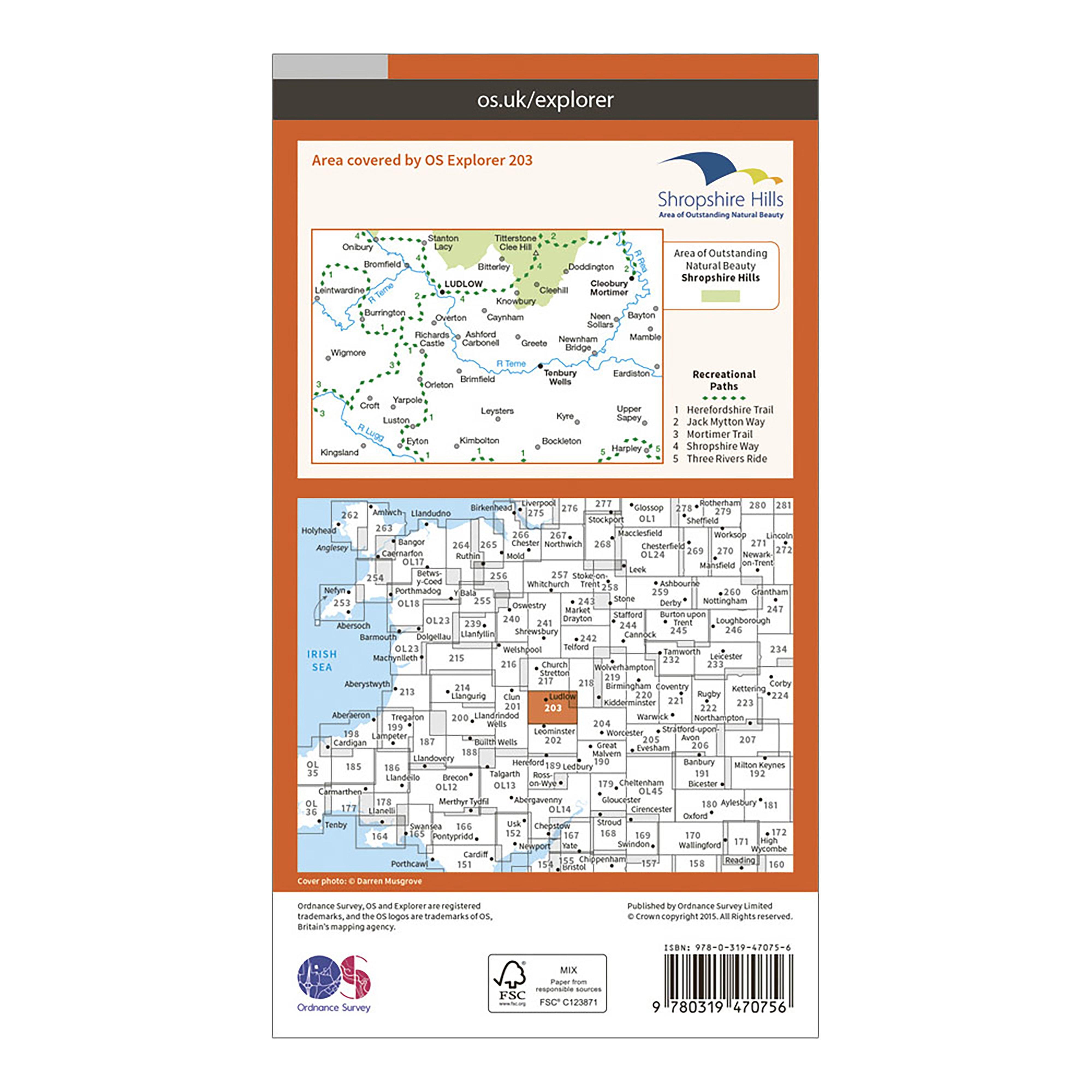 Ordnance Survey Explorer Active 203 Ludlow, Tenbury Wells & Cleobury Mortimer Map With Digital Version Review
