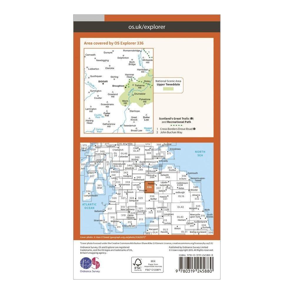 Ordnance Survey EXP 336 BIGGAR AND BROUGHTON Review