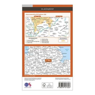 Orange Ordnance Survey Explorer Active 260 Nottingham Map With Digital Version