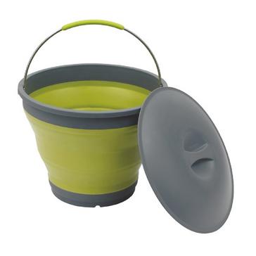 Green Outwell Collaps Bucket With Lid