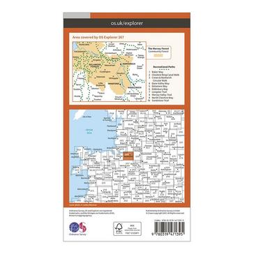 Orange Ordnance Survey Explorer Active 267 Northwich & Delamere Forest Map With Digital Version