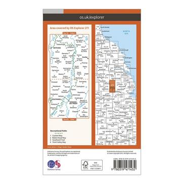 Orange Ordnance Survey Explorer Active 271 Newark-on-Trent Map With Digital Version