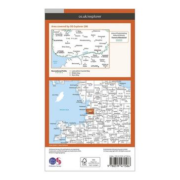Orange Ordnance Survey Explorer Active 286 Blackpool & Preston Map With Digital Version