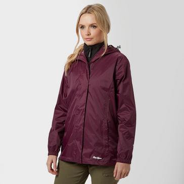 Purple Peter Storm Womens Packable Hooded Jacket Plum