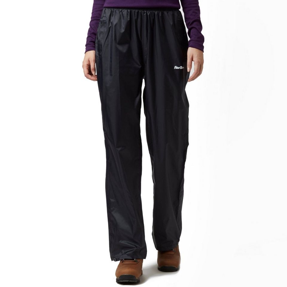Peter Storm Womens Packable Waterproof Pants Black GO Outdoors