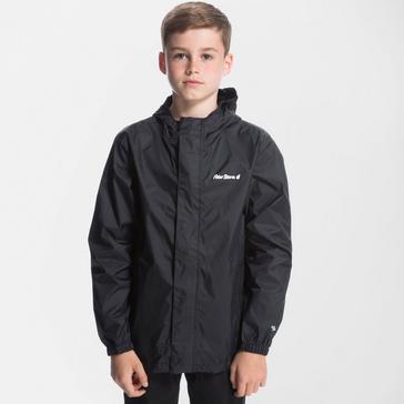 Black Peter Storm Kids Packable Waterproof Jacket Black
