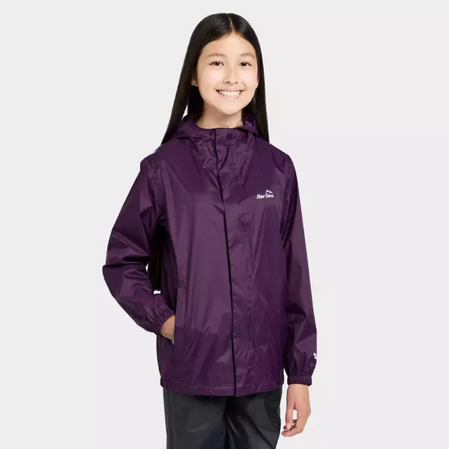 Peter Storm Kids Packable Waterproof Jacket Purple Naylors