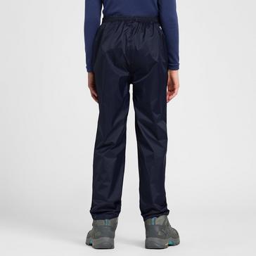 Blue Peter Storm Kids Packable Waterproof Pants Navy