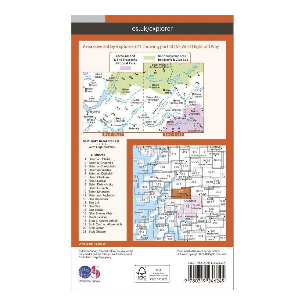 Ordnance Survey EXP 377 LOCH ETIVE AND GLEN OR Review