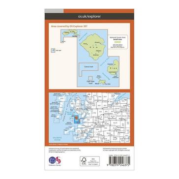 Orange Ordnance Survey Explorer 397 Rum Eigg Muck Canna  Sanday Map With Digital Version