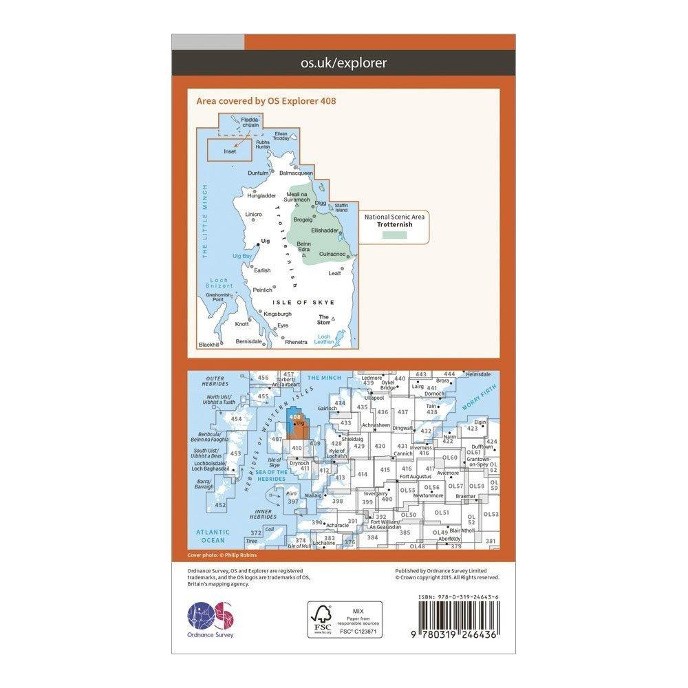 Ordnance Survey EXP 408 Skye, Trotternish And The Storr Map With Digital Version Review
