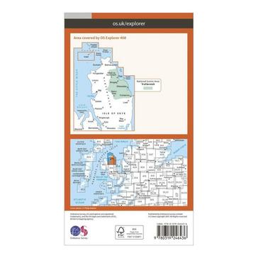 Orange Ordnance Survey Explorer 408 Skye  Trotternish  The Storr Map With Digital Version