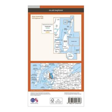 Orange Ordnance Survey Explorer 409 Raasay Rona & Scalpa Map With Digital Version