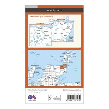 Orange Ordnance Survey Explorer Active 321 Nithsdale & Dumfries Map With Digital Version
