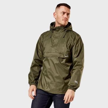 Green Peter Storm Mens Packable Cagoule Khaki