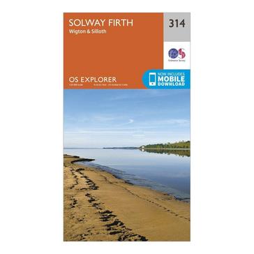 Orange Ordnance Survey Explorer 314 Solway Firth Silloth Map With Digital Version