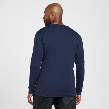 Blue Peter Storm Mens Long Sleeved Thermal Crew Neck Top Navy