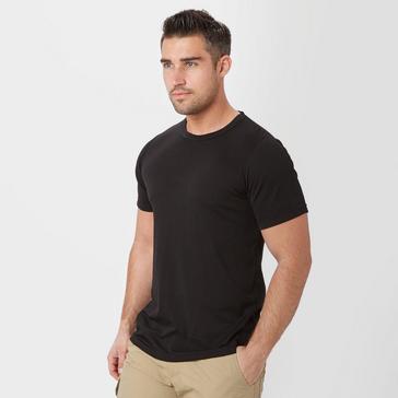 Black Peter Storm Mens Short Sleeved Thermal Crew Neck Top Black