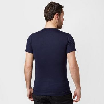 Blue Peter Storm Mens Short Sleeved Thermal Crew Neck Top Navy