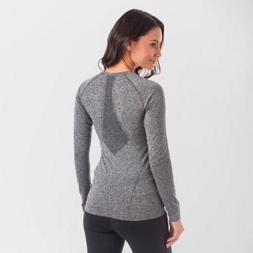 Grey Odlo Women's SUW Performance Light Long Sleeve Baselayer