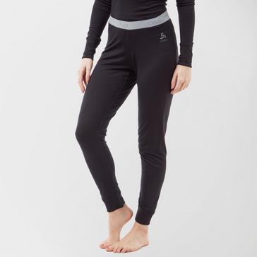 Black Odlo Women’s Merino Warm Pants