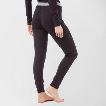 Black Odlo Women’s Merino Warm Pants