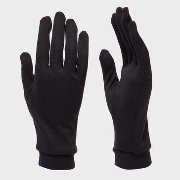 Black Trekmates Mens Silk Gloves