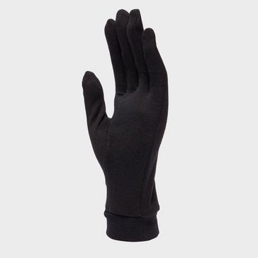 Black Trekmates Mens Silk Gloves