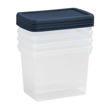 Clear WHAM 6.7L Storage Boxes 4 Pack 