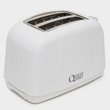 White Quest White 2-Slice Toaster (Low Wattage)