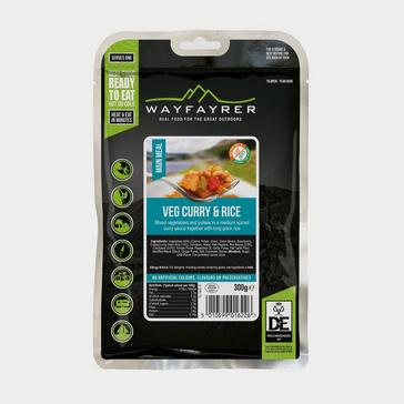 Green Wayfayrer Vegetable Curry & Rice Ready-to-Eat Camping Food